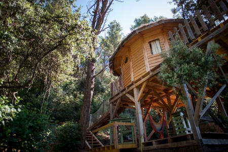 Image hebergement insolite CABANE PERCHÉE SPA PRIVATIF
