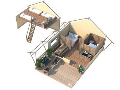 Image hebergement insolite GLAMPING LODGE SUR PILOTIS