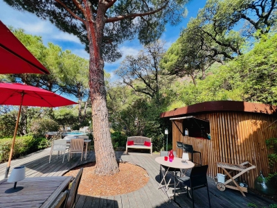 Image hebergement insolite ROULOTTE-SAUNA -  VILLA THALASSA ART'B & B