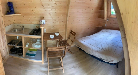 Image hebergement insolite POD AVEC SALLE DE BAIN POUR 2 PERSONNES
