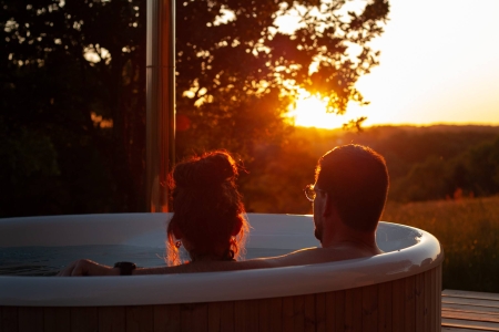 Image hebergement insolite P&Eacute;PIITE P&Eacute;RIGORD VERT - LODGE COSY NATURE & SPA